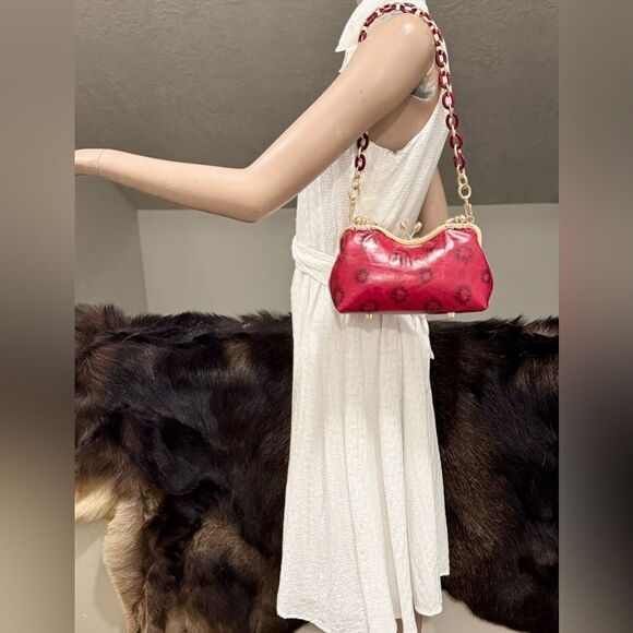 Multi Use Handmade Distressed Leather Purse, Vintage Style Kisslock Handbag - Picture 3 of 15